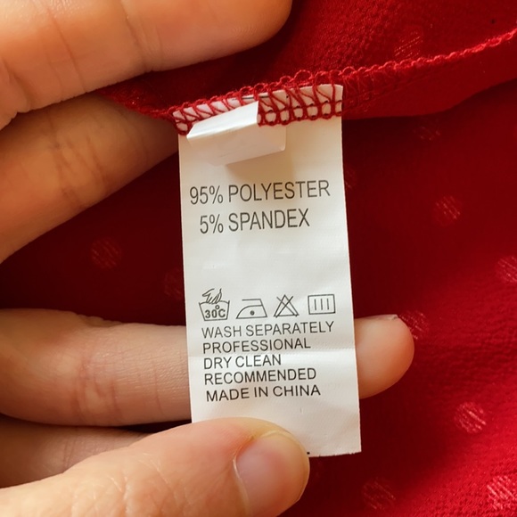 Red Polka Dot Wrap Dress Size small - Picture 6 of 8